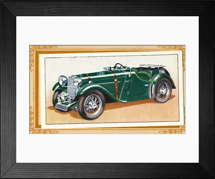 Framed Print : Singer 1 1 / 2 Litre Le Mans Two-Seater, c1936 Framed Print : Singer 1 1 / 2 Litre Le Mans Two-Seater, c1936