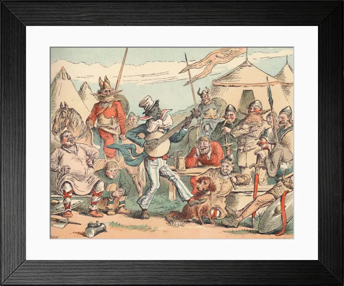 Framed Print : King Alfred in the Danish Camp, c1884. Artist: Thomas Strong Seccombe Framed Print : King Alfred in the Danish Camp, c1884. Artist: Thomas Strong Seccombe