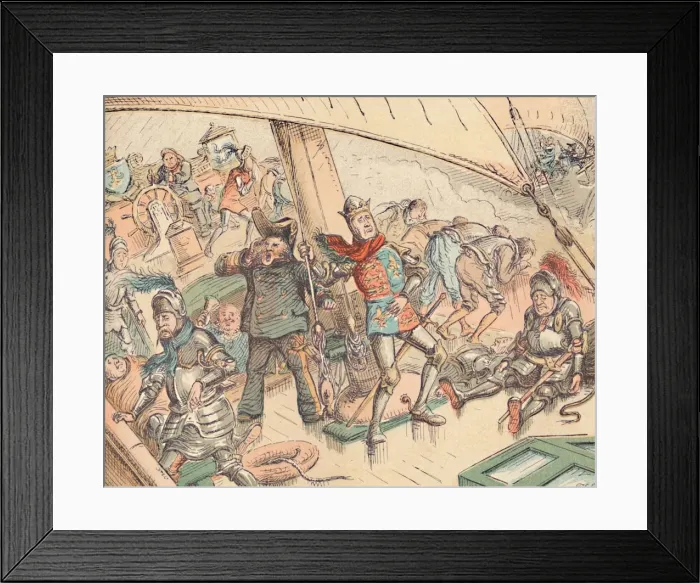 Framed Print : Richmond at Sea, c1884. Artist: Thomas Strong Seccombe Framed Print : Richmond at Sea, c1884. Artist: Thomas Strong Seccombe