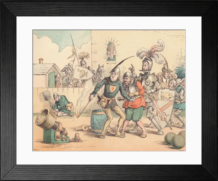 Framed Print : The Introduction of Artillery, c1884. Artist: Thomas Strong Seccombe Framed Print : The Introduction of Artillery, c1884. Artist: Thomas Strong Seccombe