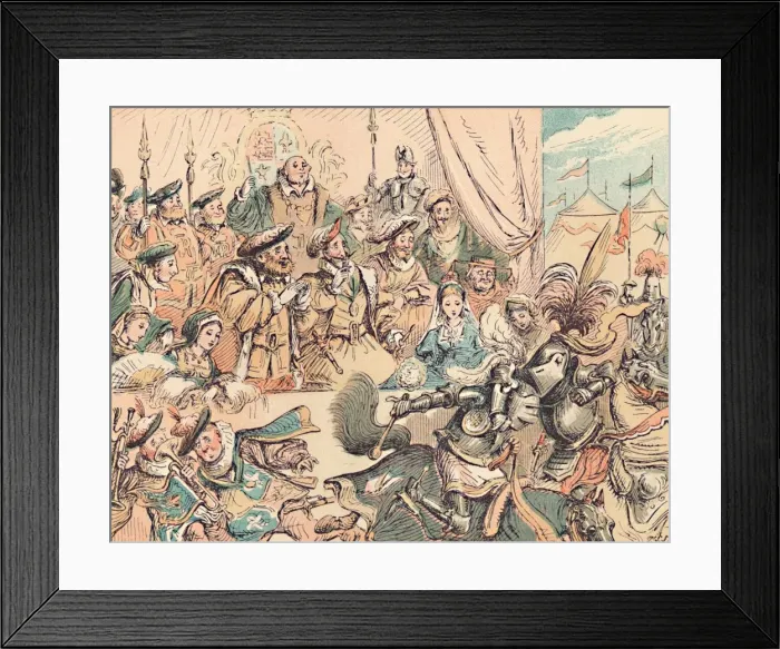 Framed Print : The Field of the Cloth of Gold, c1884. Artist: Thomas Strong Seccombe Framed Print : The Field of the Cloth of Gold, c1884. Artist: Thomas Strong Seccombe