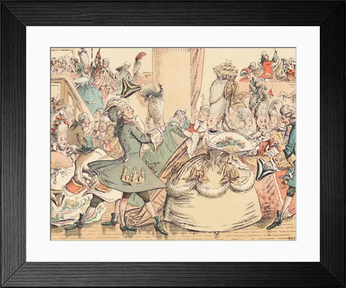 Framed Print : A Court Ball in the Eighteenth Century, c1884. Artist: Thomas Strong Seccombe Framed Print : A Court Ball in the Eighteenth Century, c1884. Artist: Thomas Strong Seccombe