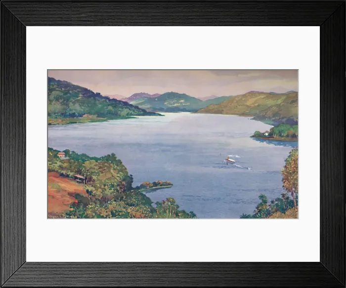 Framed Print : A glimpse of the great artificial lake at Riberao das Lages, 1914 Framed Print : A glimpse of the great artificial lake at Riberao das Lages, 1914