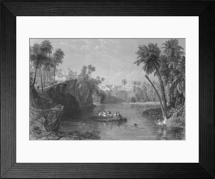 Framed Print : Neftah, Te Ancient Negeta, Beylik of Tunis, c1850. Artist: Thomas Higham Framed Print : Neftah, Te Ancient Negeta, Beylik of Tunis, c1850. Artist: Thomas Higham