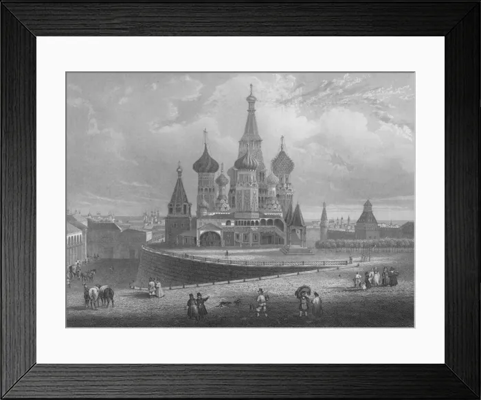 Framed Print : Wassili Blagennoi or the Cathedral of St. Basil Moscow, c1850. Artist: Albert Henry Payne Framed Print : Wassili Blagennoi or the Cathedral of St. Basil Moscow, c1850. Artist: Albert Henry Payne