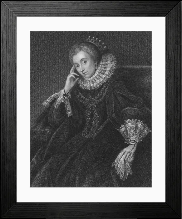 Framed Print : Lucy Harington, Countess of Bedford, 1824. Artist: Samuel Freeman Framed Print : Lucy Harington, Countess of Bedford, 1824. Artist: Samuel Freeman