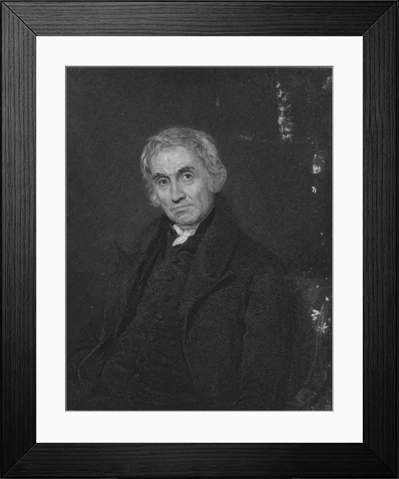 Framed Print : Samuel Drew, 1845. Artist: Robert Hicks Framed Print : Samuel Drew, 1845. Artist: Robert Hicks