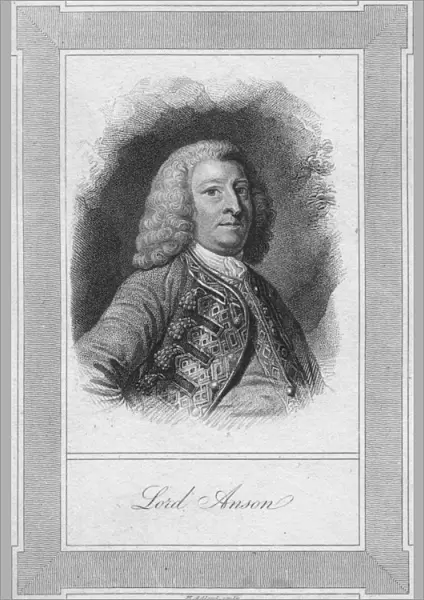 Lord Anson, 1762. Artist: Henry Adlard