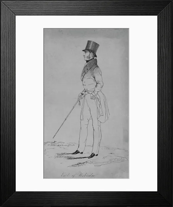 Framed Print : Earl of Uxbridge, 1838. Artist: Thomas C Wilson