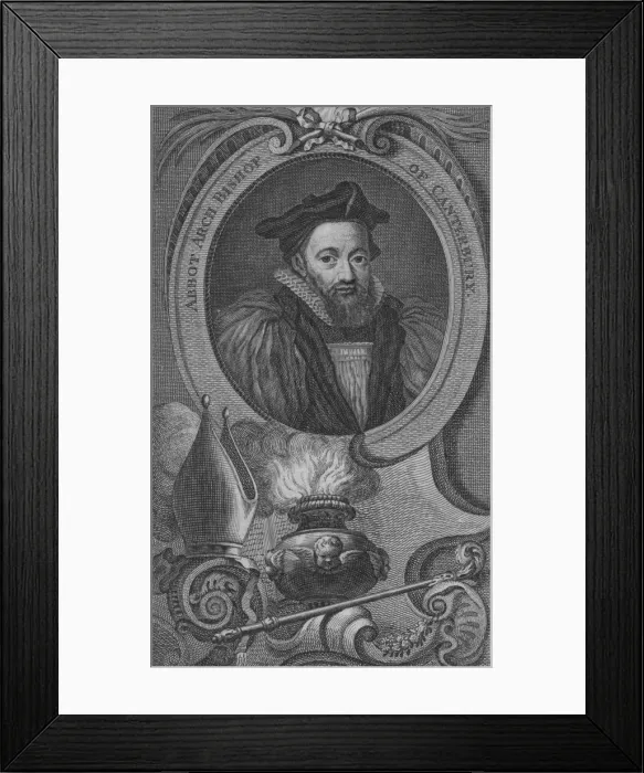 Framed Print : Abbot Arch Bishop of Canterbury, 1743-52. Artist: Jacobus Houbraken Framed Print : Abbot Arch Bishop of Canterbury, 1743-52. Artist: Jacobus Houbraken