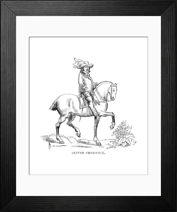Framed Print : Oliver Cromwell, c1870 Framed Print : Oliver Cromwell, c1870