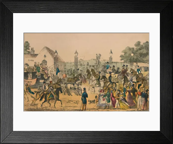 Framed Print : Hyde Park Corner, 1825, c1870 Framed Print : Hyde Park Corner, 1825, c1870