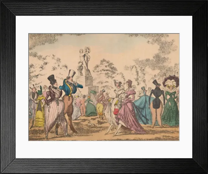 Framed Print : Hyde Park Corner in 1822, c1870. Artist: George Cruikshank Framed Print : Hyde Park Corner in 1822, c1870. Artist: George Cruikshank