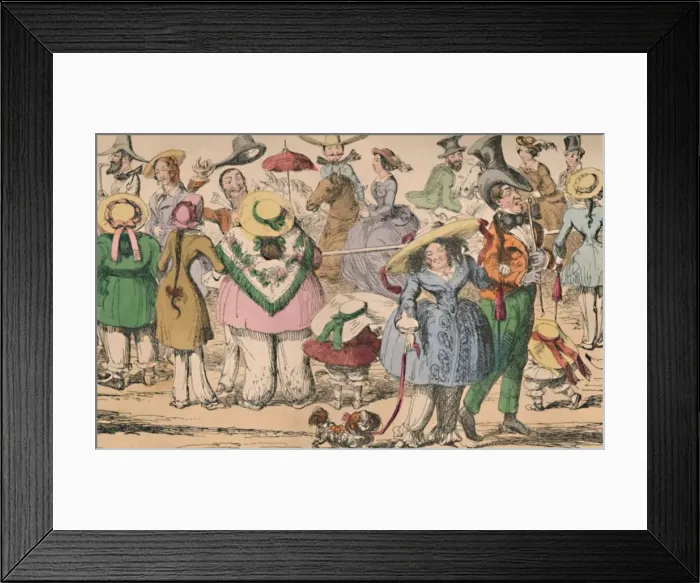 Framed Print : Cruikshanks Exhibition of Bloomers in Hyde Park, 1852, c1870. Artist: George Cruikshank Framed Print : Cruikshanks Exhibition of Bloomers in Hyde Park, 1852, c1870. Artist: George Cruikshank
