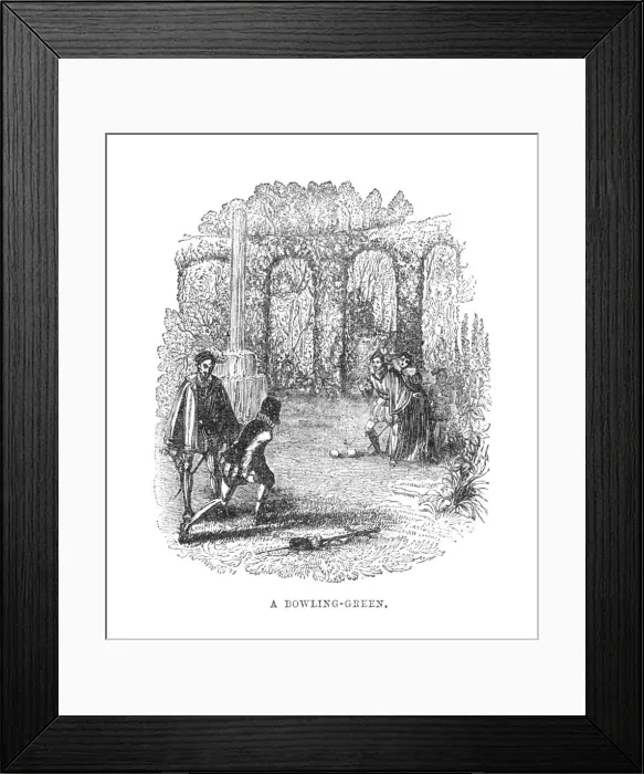 Framed Print : A Bowling-Green, c1870 Framed Print : A Bowling-Green, c1870