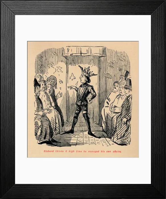 Framed Print : Richard thinks it high time he managed his own affairs, c1860, (c1860). Artist: John Leech Framed Print : Richard thinks it high time he managed his own affairs, c1860, (c1860). Artist: John Leech