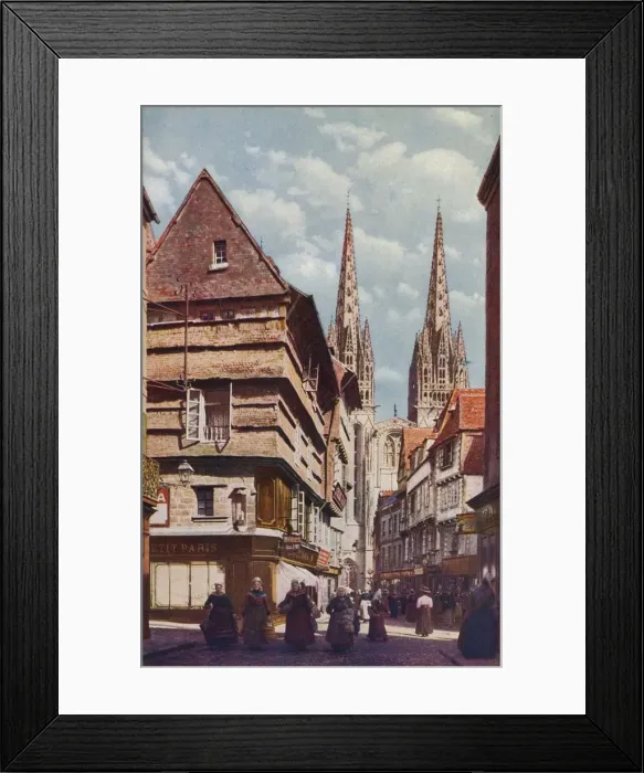 Framed Print : Brittany... c1920. Artist: E. A. Crook Framed Print : Brittany... c1920. Artist: E. A. Crook