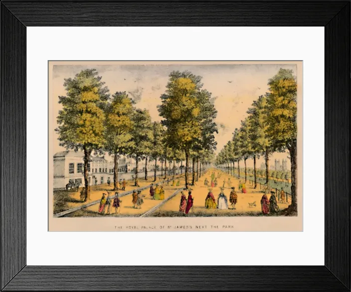 Framed Print : The Royal Palace of St. Jamess Next The Park, c1870 Framed Print : The Royal Palace of St. Jamess Next The Park, c1870