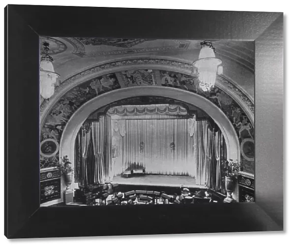 Detail of the proscenium and stage - Regent Theatre, Brighton, Sussex, 1922