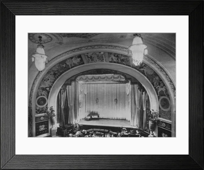 Framed Print : Detail of the proscenium and stage - Regent Theatre, Brighton, Sussex, 1922 Framed Print : Detail of the proscenium and stage - Regent Theatre, Brighton, Sussex, 1922