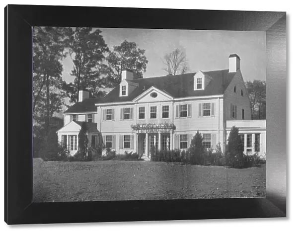 General view of the garden front of the house of James R Van Dyck, Hackensack, New Jersey, 1922