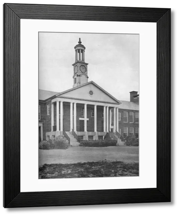 Framed Print : Detail of entrance front, Bird School (Elementary and Junior High), Walpole, Massachusetts, 1922 Framed Print : Detail of entrance front, Bird School (Elementary and Junior High), Walpole, Massachusetts, 1922