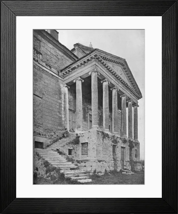 Framed Print : Detail of north front and portico, La Malcontenta, Mira, Veneto, Italy, 1922 Framed Print : Detail of north front and portico, La Malcontenta, Mira, Veneto, Italy, 1922