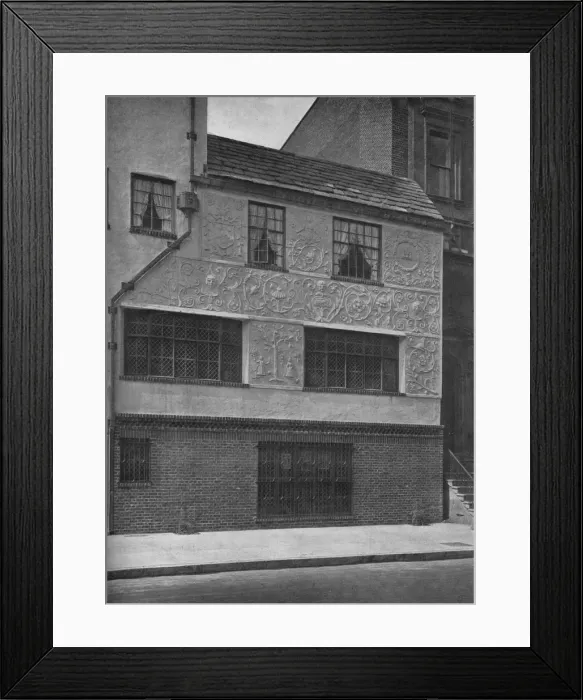 Framed Print : Detail of parge work, office and residence of Frederick Sterner, New York, 1922 Framed Print : Detail of parge work, office and residence of Frederick Sterner, New York, 1922