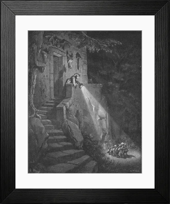 Framed Print : The Dwelling of the Ogre, 1870. Artist: Heliodore Joseph Pisan Framed Print : The Dwelling of the Ogre, 1870. Artist: Heliodore Joseph Pisan