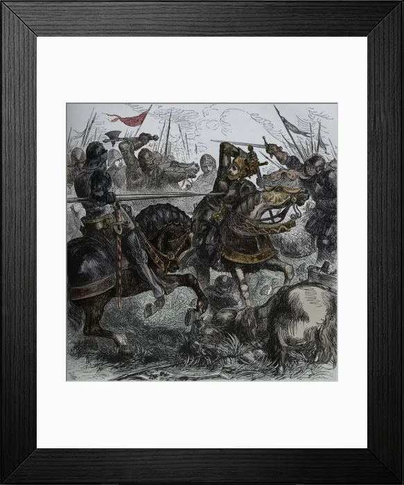 Framed Print : Richard III at Bosworth, 22 August 1485, (c1880) Framed Print : Richard III at Bosworth, 22 August 1485, (c1880)
