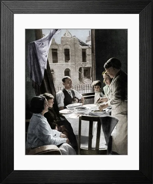 Framed Print : The Family Must Eat, c1940 (1942) Framed Print : The Family Must Eat, c1940 (1942)