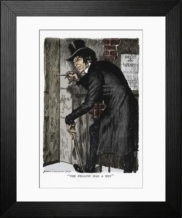 Framed Print : Scene from The Strange Case of Dr Jekyll and Mr Hyde by Robert Louis Stevenson, 1927. Artist: Edmund Joseph Sullivan Framed Print : Scene from The Strange Case of Dr Jekyll and Mr Hyde by Robert Louis Stevenson, 1927. Artist: Edmund Joseph Sullivan
