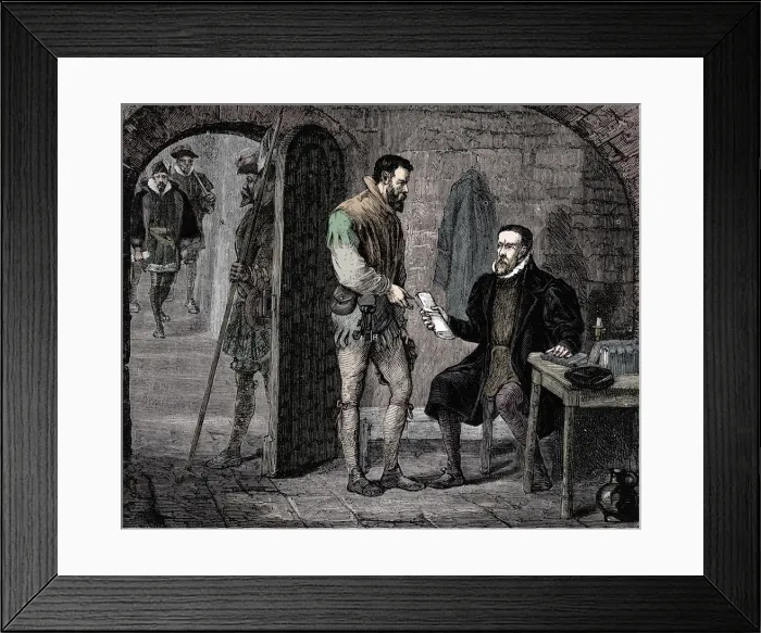 Framed Print : William Tyndale, English translator, 1536 (late 19th century) Framed Print : William Tyndale, English translator, 1536 (late 19th century)