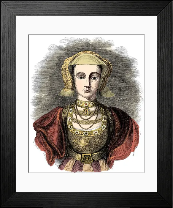 Framed Print : Anne of Cleves (1515-1557), fourth wife of Henry VIII of England, 19th century Framed Print : Anne of Cleves (1515-1557), fourth wife of Henry VIII of England, 19th century