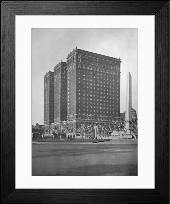 Framed Print : General view from Niagara Square, Hotel Statler, Buffalo, New York, 1923 Framed Print : General view from Niagara Square, Hotel Statler, Buffalo, New York, 1923