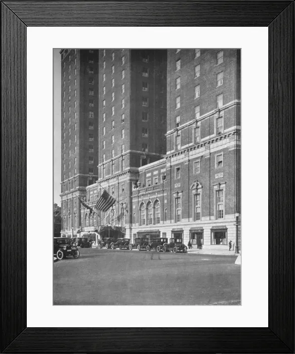 Framed Print : Detail of entrance front, Hotel Statler, Buffalo, New York, 1923 Framed Print : Detail of entrance front, Hotel Statler, Buffalo, New York, 1923