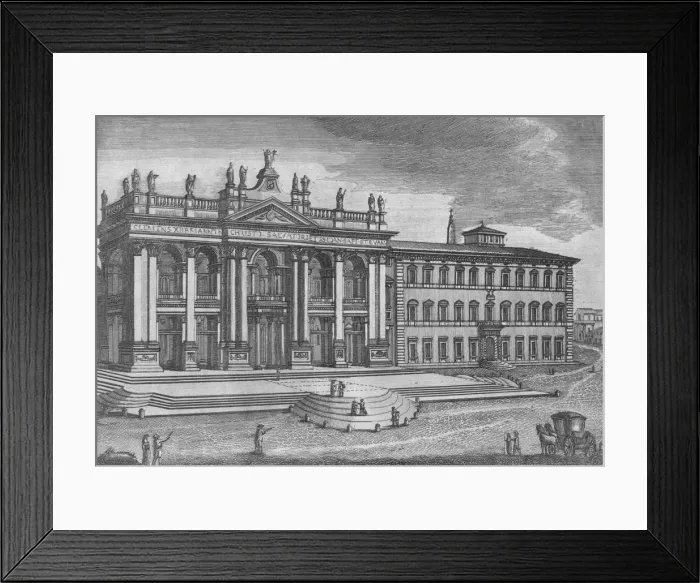 Framed Print : Basilica di San Giovanni in Laterano. Basilique de St. Jean de Latran, c19th century Framed Print : Basilica di San Giovanni in Laterano. Basilique de St. Jean de Latran, c19th century