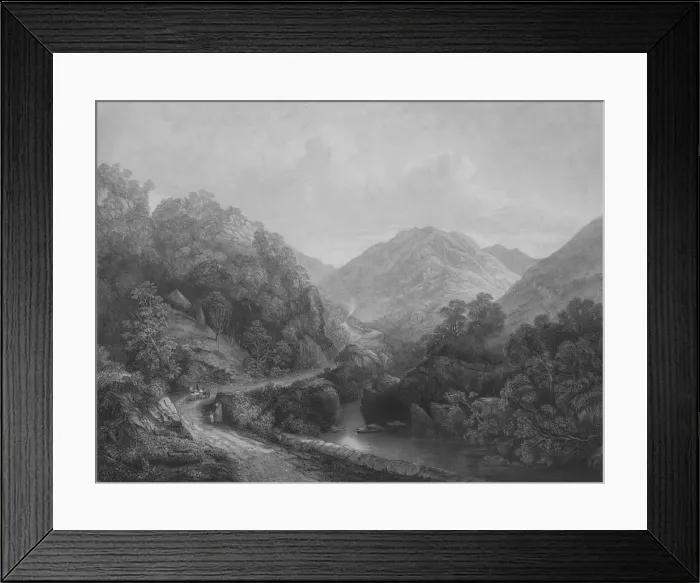 Framed Print : Borrowdale, c19th century. Artist: John LeConte