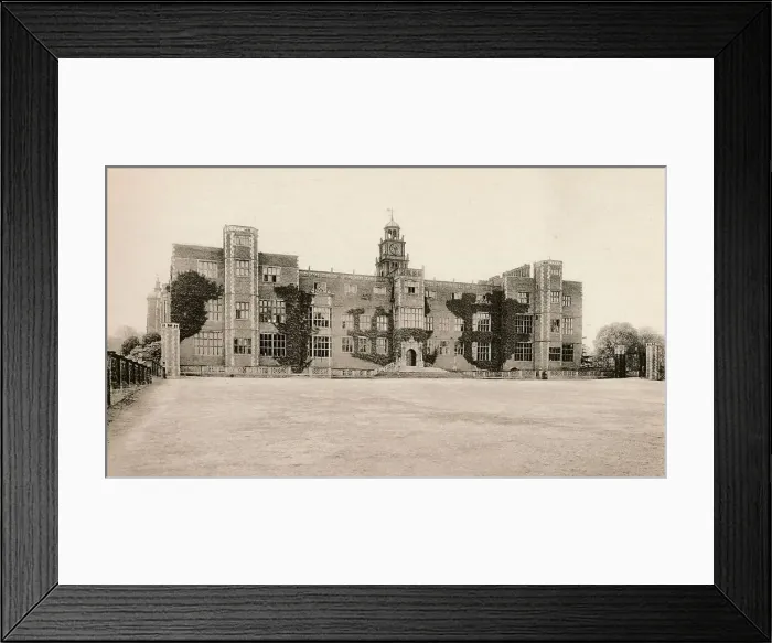 Framed Print : Hatfield House - North Front, c16th century, (1904) Framed Print : Hatfield House - North Front, c16th century, (1904)