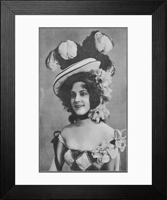 Framed Print : Miss Mabelle Gilman, the Bewitching Girl in the Casino - The Casino Girl at the Shaftesbury, 1 Artist: W&D Downey Framed Print : Miss Mabelle Gilman, the Bewitching Girl in the Casino - The Casino Girl at the Shaftesbury, 1 Artist: W&D Downey