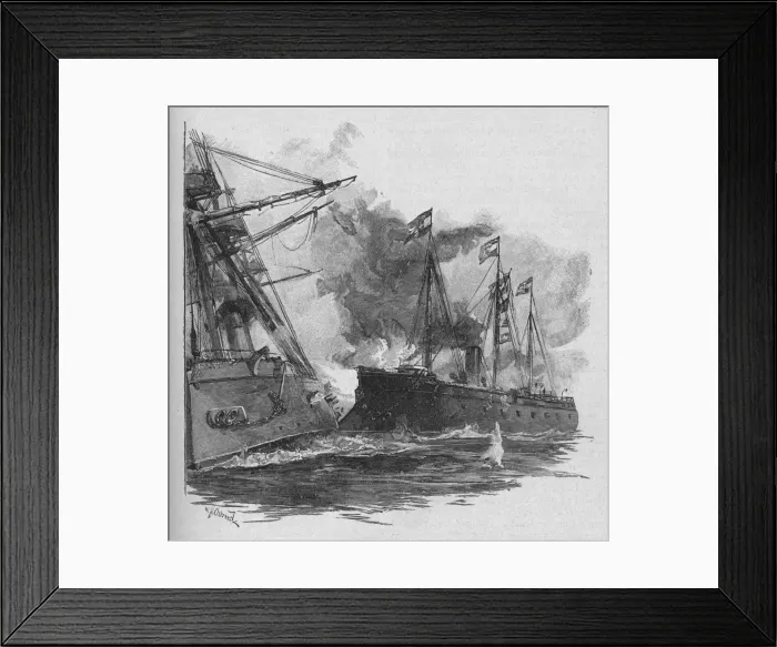 Framed Print : The Ram Crushed In Her Iron Side, 1902 Framed Print : The Ram Crushed In Her Iron Side, 1902