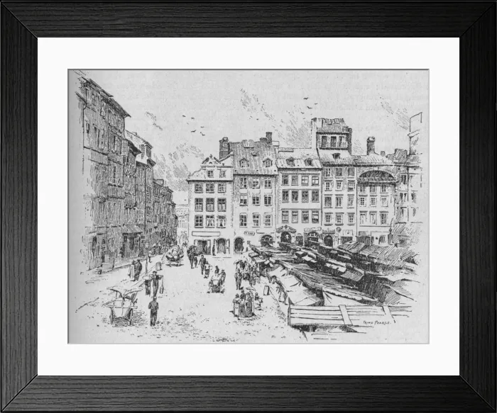 Framed Print : Old Town, Warsaw, 1902. Artist: Tring Pearce Framed Print : Old Town, Warsaw, 1902. Artist: Tring Pearce