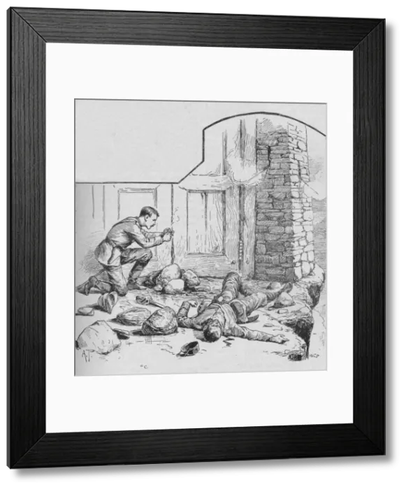 Framed Print : Captain Aylmer Ignited The Fuse, 1902. Artist: AP Framed Print : Captain Aylmer Ignited The Fuse, 1902. Artist: AP