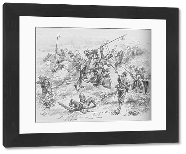 Charge of the 16th Uhlans, 1902. Artist: Evelyn Stuart Hardy