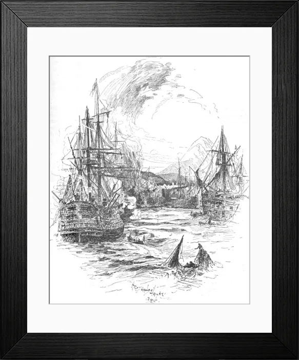 Framed Print : The Battle Was Maintained With Unabated Fury For Above Four Hours, c1895, (1902) Framed Print : The Battle Was Maintained With Unabated Fury For Above Four Hours, c1895, (1902)