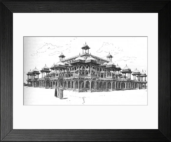 Framed Print : The Mausoleum of Akbar, Agra, 1892, (1902). Artist: Joseph Holland Tringham Framed Print : The Mausoleum of Akbar, Agra, 1892, (1902). Artist: Joseph Holland Tringham