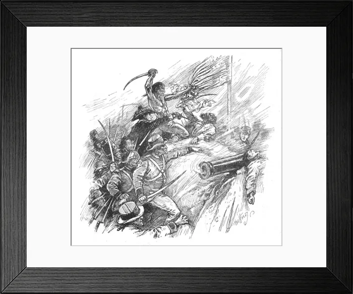 Framed Print : They Strove To Scale The Rampart, 1902. Artist: Paul Hardy Framed Print : They Strove To Scale The Rampart, 1902. Artist: Paul Hardy