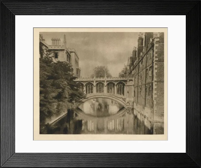 Framed Print : St. Johns Bridge of Sighs, 1923 Framed Print : St. Johns Bridge of Sighs, 1923