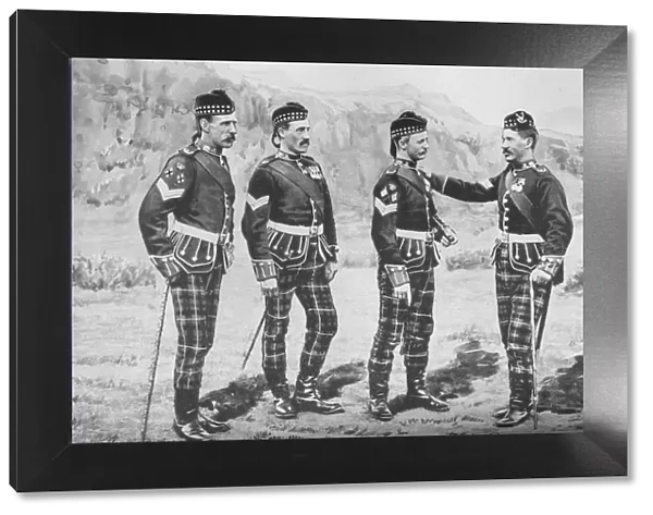 Sergeants, Seaforth Highlanders, c1880. Artist: Gregory & Co