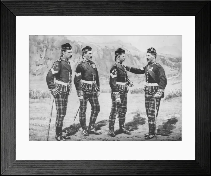 Framed Print : Sergeants, Seaforth Highlanders, c1880. Artist: Gregory & Co Framed Print : Sergeants, Seaforth Highlanders, c1880. Artist: Gregory & Co
